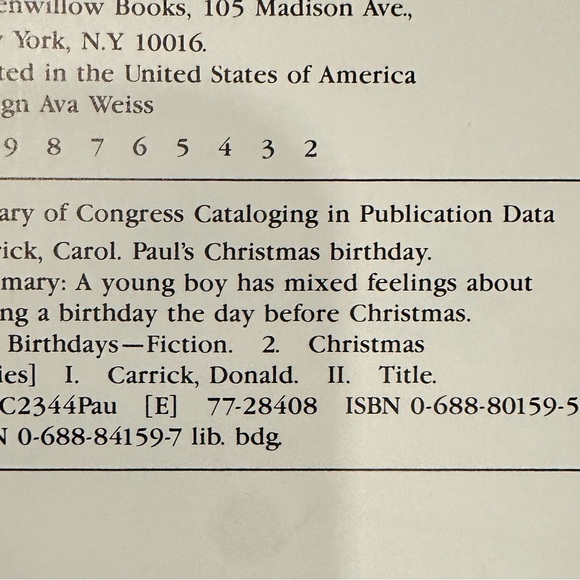 Vintage Christmas Kid’s Book - Paul's Christmas Birthday by Carol Carrick. 1978 - Picture 6 of 14